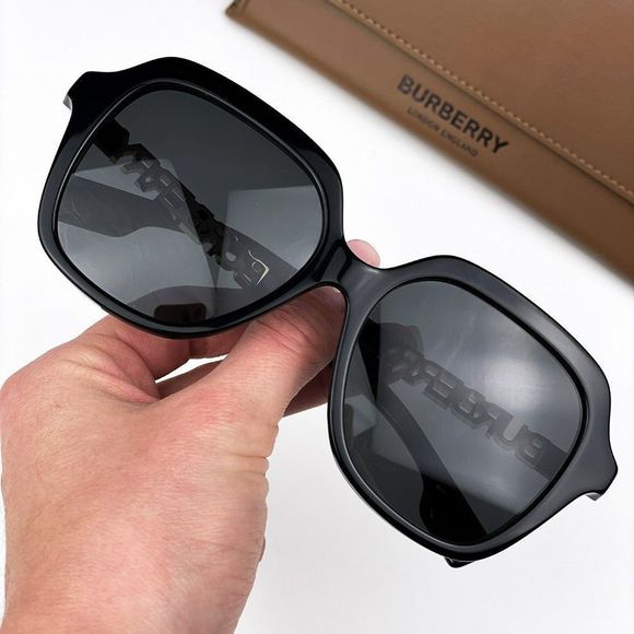 Burberry BE4389 Joni 300187  Sunglasses Black Dark Grey Square Women main image 11